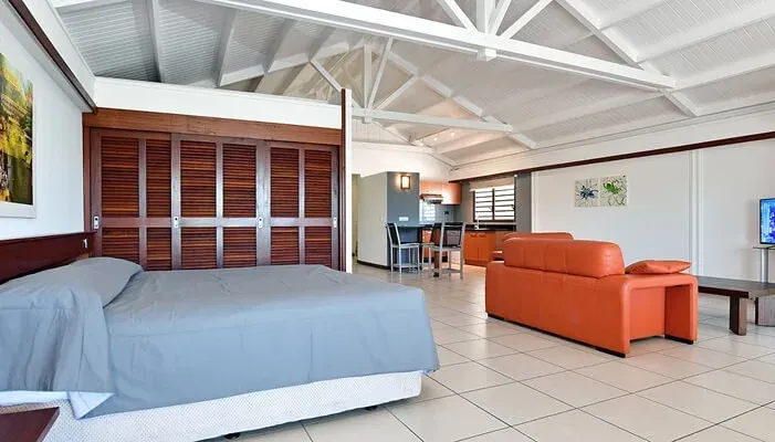 Chambre en mezzanine de la Suite Ylang Ylang